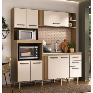 Cozinha Compacta Grazi Com 8 portas 2 Gavetas Cadorin