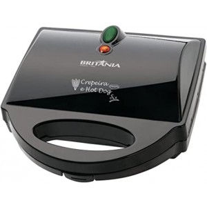 Crepeira Antiaderente SIX Britania Preto 110V 