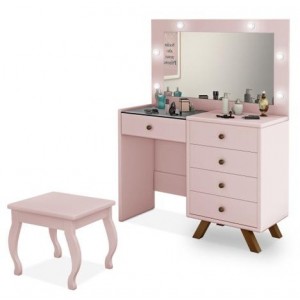Penteadeira 5gv Led Luna Luapa Rose 