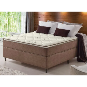 Conjunto Box Star Pillow 138X188X65 Anjos Colchões Café