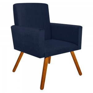 Poltrona Decorativa Nina Andorinha Azul 