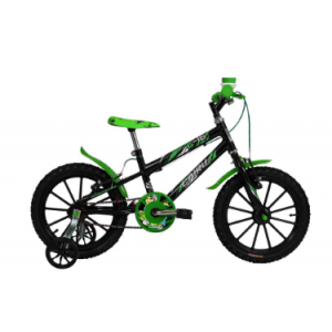 Bicicleta Aro 16 Infantil Preto/Verde Cairu