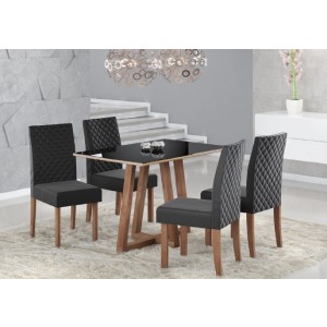 Mesa 1,20x80 Madeira Livia Sonetto Nogal/Off White 