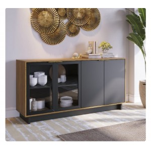Buffet Vitória 1,60m c/Vidro Colibri 