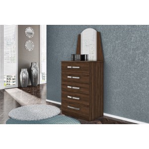 Comoda Veneza 5 Gavetas c/Esp Albatroz Cedro